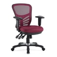 thumbnail image 1 of Modway Articulate Mesh Office Chair, Adjustable from 19.5 to 24 Inches High, Red, 1 of 10