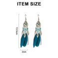 thumbnail image 2 of Pendientes de plumas de viento étnico con adornos exagerados brand modelStyleType, 2 of 2