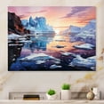 thumbnail image 2 of Designart "Antarctic Melody Antartica Harmonious II" Winter Landscape Metal Art Print, 2 of 5
