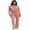 PINK, variant on Velour Zip-Front Hoodie & Pant Set, Color- Black, Size- M