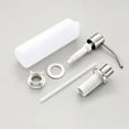 thumbnail image 2 of Built in Soap Dispenser for Kitchen Sink,Counter soap Dispenser Refill Countertop Soap Dispenser Pump Lotion Dispenser for Kitchen Sink(Silver+White), 2 of 8