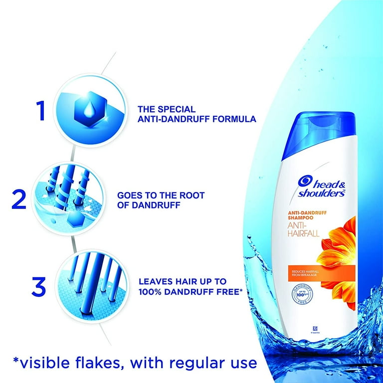 Head and Shoulders Dandruff Shampoo, Reduces Hair Fall, Dry