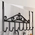 thumbnail image 4 of Over the Door Hooks,Wall Hooks,No Need To Punch Holes Wall Hanging Coat Rack Gods The Door Hangers Wall Hanging Sub Strong Non Marking Clothes Cap Coat Hooks, 4 of 7
