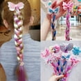 thumbnail image 2 of Colorful Braid Ponytail Holder With Rubber Band Attachment, 2 of 9