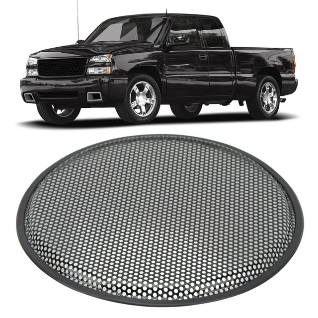 Subwoofer Speaker Circle Cover, Iron Black 12 Inch Speaker Grill Easy Installation for RV