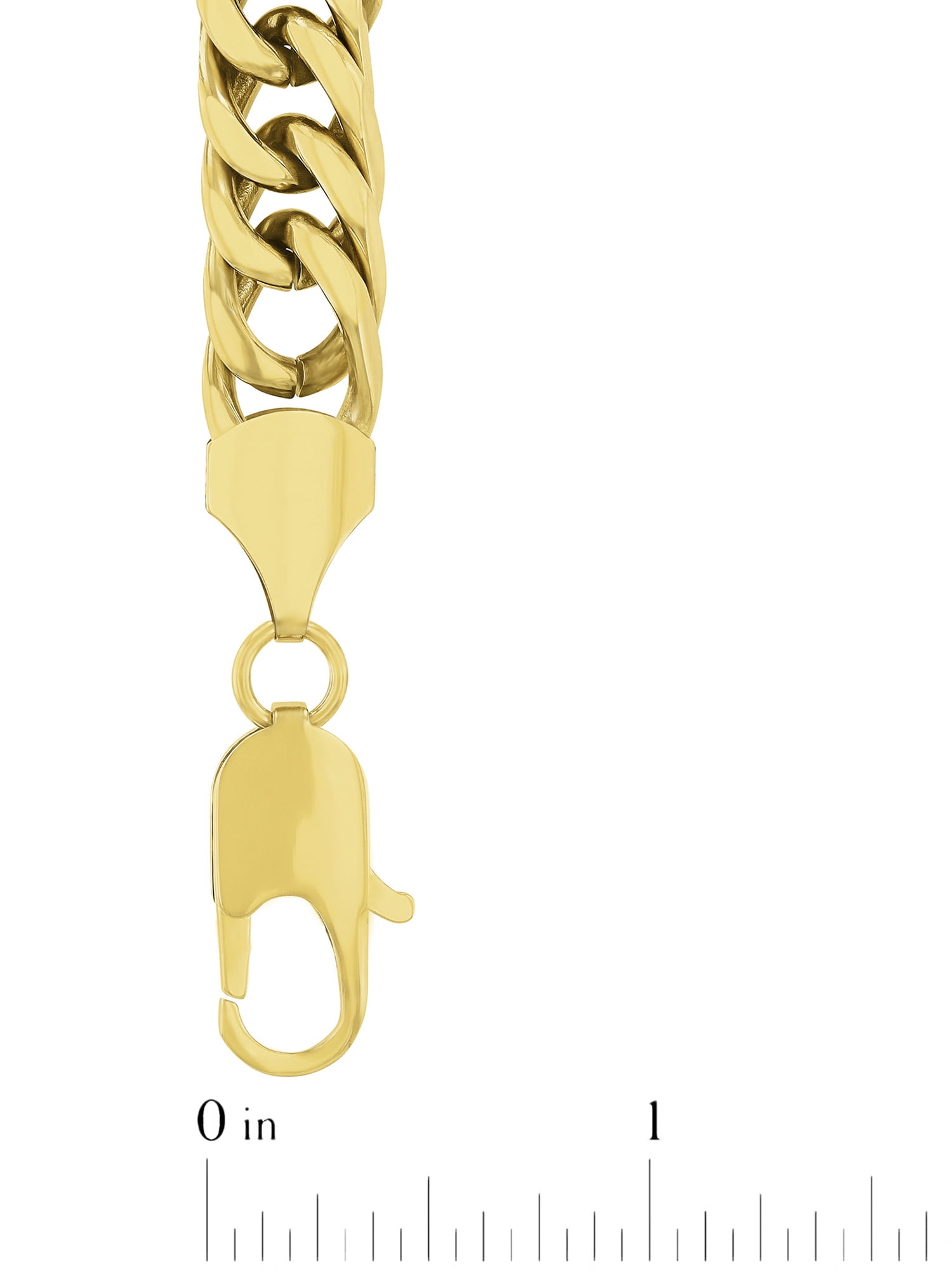 Men's Gold-Tone Stainless Steel Curb Link 8.5" Bracelet - Brilliance Fine Jewelry