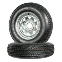 eCustomrim 2-Pk Trailer Tire Rim ST205/75D14 2057514 F78-14 Load C 5 Lug Wheel Galvanized