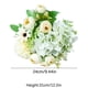 thumbnail image 2 of Adorno floral de imitación para bodas, ideal para fotografía, decoración del hogar. Carrito metálico con ruedas, base de madera, diseño de 2 niveles, plegable y portátil. Flores de resina de, 2 of 7