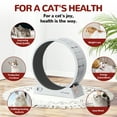 thumbnail image 2 of COZIWOW 31.5" Cat Treadmill Cat Exercise Wheel for Indoor Cats with Locking Mechanism Carpeted Runway Large Cat Wheel for Indoor Cats, 2 of 8
