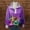 Purple, variant on Mardi Gras Shirts for Women Carnival Party Mardi Gras Outfit Gifts Sequin Long Sleeve Top