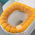 thumbnail image 1 of Fiudx Funda de Inodoro de Invierno, Gruesa con Asa, Diseño Suave y Cálido, Lavable y Elástica, Opciones de Varios Colores, Compatible con La Mayoría de Los Asientos de Inodoro, Fácil Instalación, Jue, 1 of 5