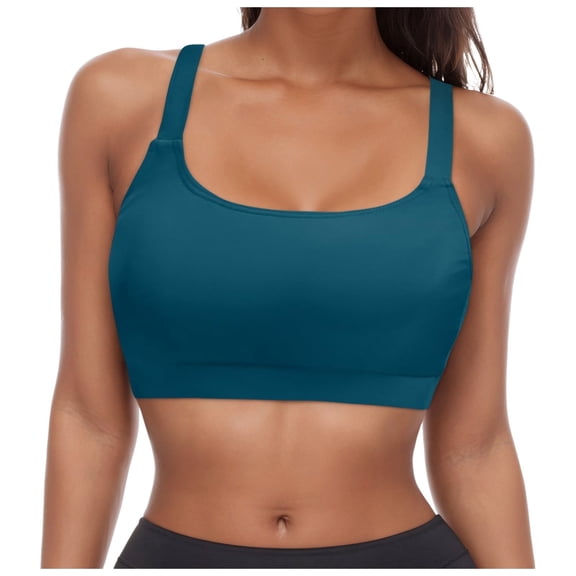 HJYCHN Tankini Tops for Women Swimwear Lace Up Underwire Full Coverage Push Up Swim Crop Top Tie Back Sports Tops Swimsuit Tops for Women Navy XXL