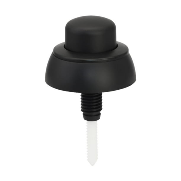 Botón de inodoro de un solo descarga Piezas de reparación del inodoro Decoración del baño Home Accesorios elegantes con barra para 49 Válvula de Juego negro