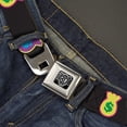 thumbnail image 2 of Buckle-Down Belt, Seatbelt Buckle Belt, Money Bags Black Multi Color, Youth 22 to 32 Inches, 2 of 9