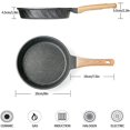 thumbnail image 5 of Sartén de inducción antiadherente de 20 cm, sartenes de piedra antiadherentes, sartenes de inducción para tortillas (gris, 20 cm), 5 of 5