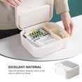 thumbnail image 4 of KAKOWELY Household Medical Box 1pc Home Use Medical Box Medicine Storage Container Multi-grid Storage Box7.87"X7.09"X3.35", 4 of 4