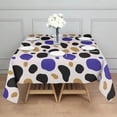 thumbnail image 3 of Leopard Print Square Tablecloth 52x52in(132x132cm) – Waterproof Polyester Printed Table Cover, Wrinkle Resistant & Washable for Kitchen Dining Picnic Party Decor, 3 of 6