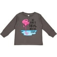 thumbnail image 3 of Inktastic Not Going to Deal with This Today- sleeping flamingo Boys or Girls Long Sleeve Toddler T-Shirt, 3 of 5
