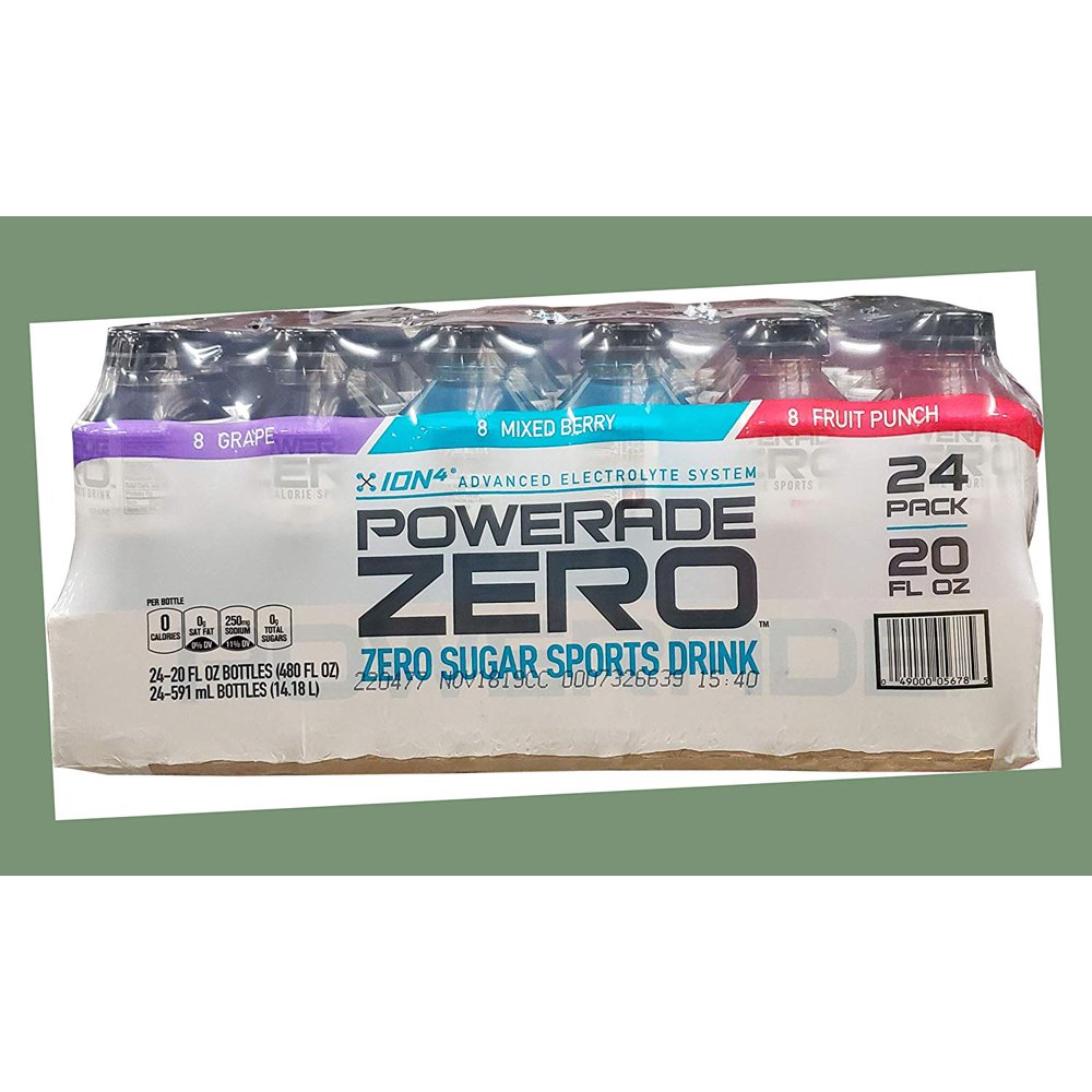 Powerade Zero Sports Drink Variety, 20 Ounce (24 Bottles)