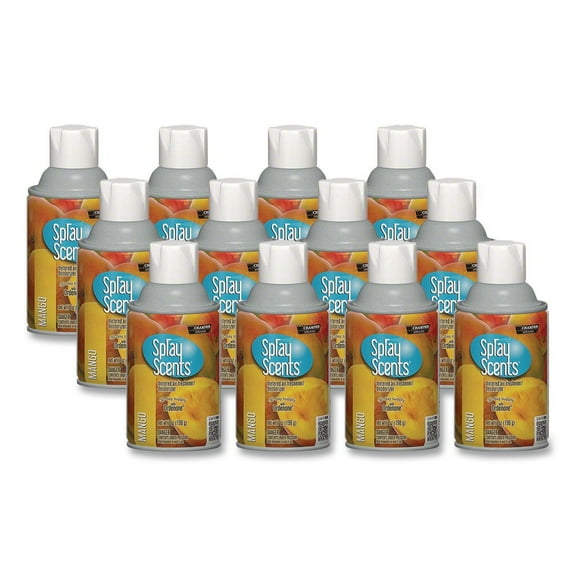 Chase Products 5192 7 oz. Aerosol Spray Champion Sprayon SPRAYScents Metered Air Freshener Refill - Mango (12/Carton)
