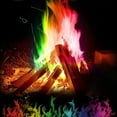 thumbnail image 3 of Hyasfey 1 Pc/20 Pcs Flame Color Changing Powder Flame Colorant Packets Flame Enhancer Powder for Campfire Bonfire Firepit Outdoor Fireplaces, 3 of 8
