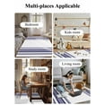 thumbnail image 6 of Colorful Stripes Area Rug for Bedroom 4x6 Ft Navy Blue Wood Texture White Super Soft fuzzy Throw Rug Non-Slip Fluffy Plush Indoor Floor Carpet for Living Room Nursery Home Decor, 6 of 8