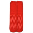 thumbnail image 4 of Ultra Soft Non-Slip Grip Slipper Socks, Red - Fall Injury Prevention Hospital Sock for Safety, Comfort and Warmth - All Around Tread Pattern, 4 of 4