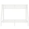 thumbnail image 4 of Bellemave Twin XL Over Queen Bunk Bed, Metal Bunk Beds Frame with Guardrail & Ladders, Space Saving No Box Spring Needed Design for Small Room & Dorm, Noise Reduced, White, 4 of 9
