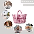 thumbnail image 7 of LinYooLi Puffer Tote Bag, Soft Puffy Bags for Women Light Winter Down Cotton Padded Quilted Tote Bag Shoulder Handbag Purse, 7 of 7