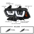 thumbnail image 5 of Spec-D Tuning Dual Halo LED Black Projector Headlights Compatible with 2011-2014 Dodge Charger, Left + Right Pair Headlamps Assembly, 5 of 7