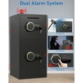 thumbnail image 6 of Omethey 6.0 Cub Heavy Duty Safe Box with Dual Alarm System, Digital Safe with Deposit Slot and Backlit Keyboard, Ideal for Home, Office, Hotel, 6 of 13