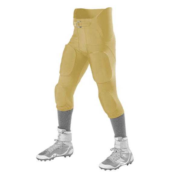 Alleson Athletic 689SY Youth Intergrated Football Pant (Pads Not Included) - Vegas Gold