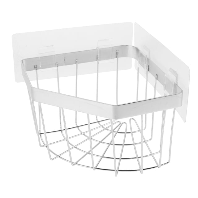 EXHUMKY Estante Triangular De Acero Inoxidable Para Almacenamiento En Fregadero Con Soporte Y Escurridor Para Esponjas