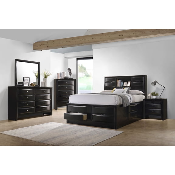 Coaster Briana 5-Piece Eastern King Bedroom Set, Black