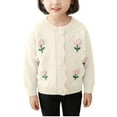 thumbnail image 1 of Cardigan Sweater for Girls Large Lapel Sweater Sweater Jacket for Children, 1 of 9