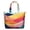 Colorful Tie Dye Pattern-2, variant on Colorful Tie Dye Pattern Large Weekend Travel Bag, Canvas Work Carry Tote with Zipper & Pockets, Airline Friendly for Holiday Birthday Gifts,22” X 12" X 18"