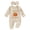 Beige, variant on Halloween Baby Girl Outfit Pumpkin Long Sleeve Onesie Romper Jumpsuit Halloween Clothes Girl(Red,3-6 Months)