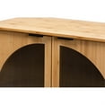 thumbnail image 5 of Baxton Studio Naresh Mid-Century Modern Transitional Natural Brown Bamboo Wood 2-Door Storage Cabinet, 5 of 5