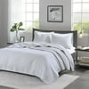 Home Essence Mitchell Reversible Coverlet Set, White, King/Cal King