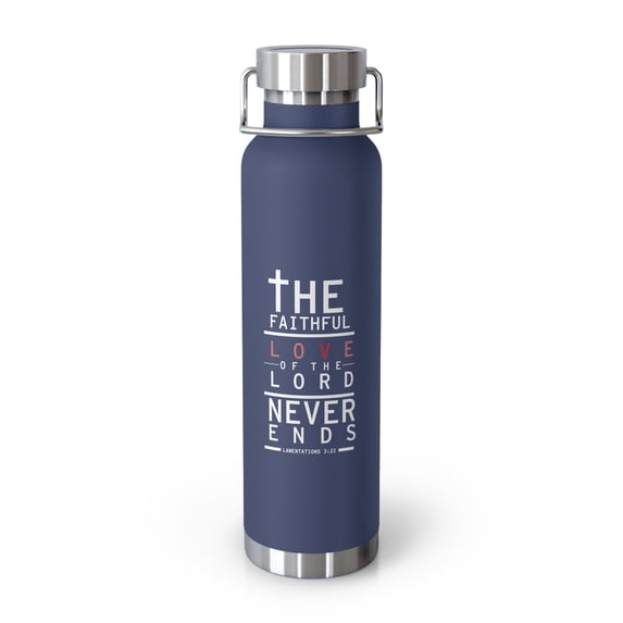 Lamentations 3:22 Double Wall 22 oz Vacuum Insulated Metal Tumbler
