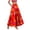 Wine, variant on dazeni Summer Maxi Skirts for Women Fashion Boho Long Skirt Trendy Floral High Waist A Line Beach Skirt Vacation Outfit with Pockets