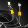 thumbnail image 3 of Lerpwige USB to Type C Charging Cable PD100W Data Wire with Real Time Digital Display, 3 of 16