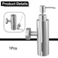 thumbnail image 3 of Stainless Steel Wall Mounted Soap Dispenser Pump Bottle Bathroom Accessories, 3 of 7