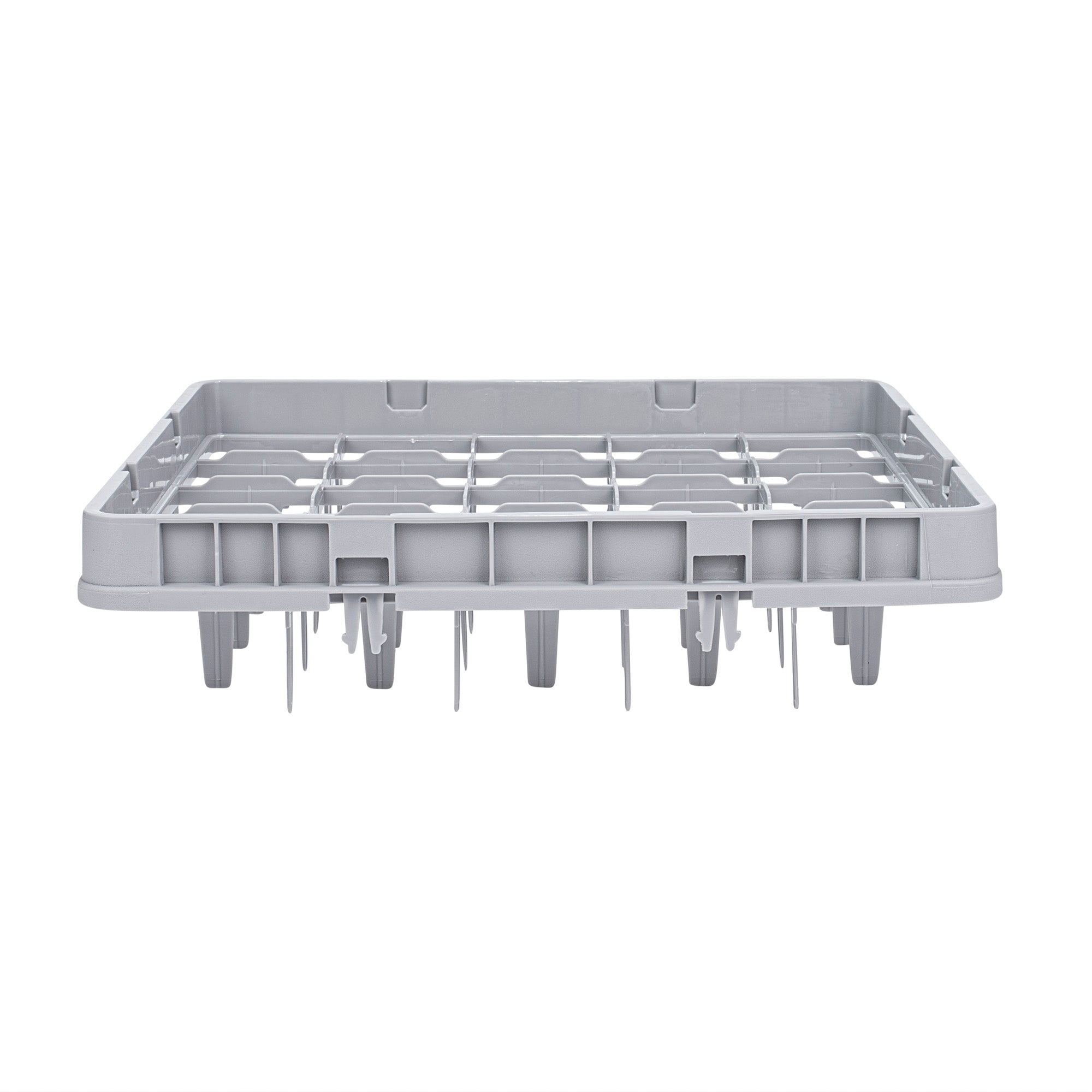 Clean Tek Professional Gray Full Drop Extender - 25 Compartments - 19 3/4" x 19 3/4" x 4 3/4" - 1 count box
