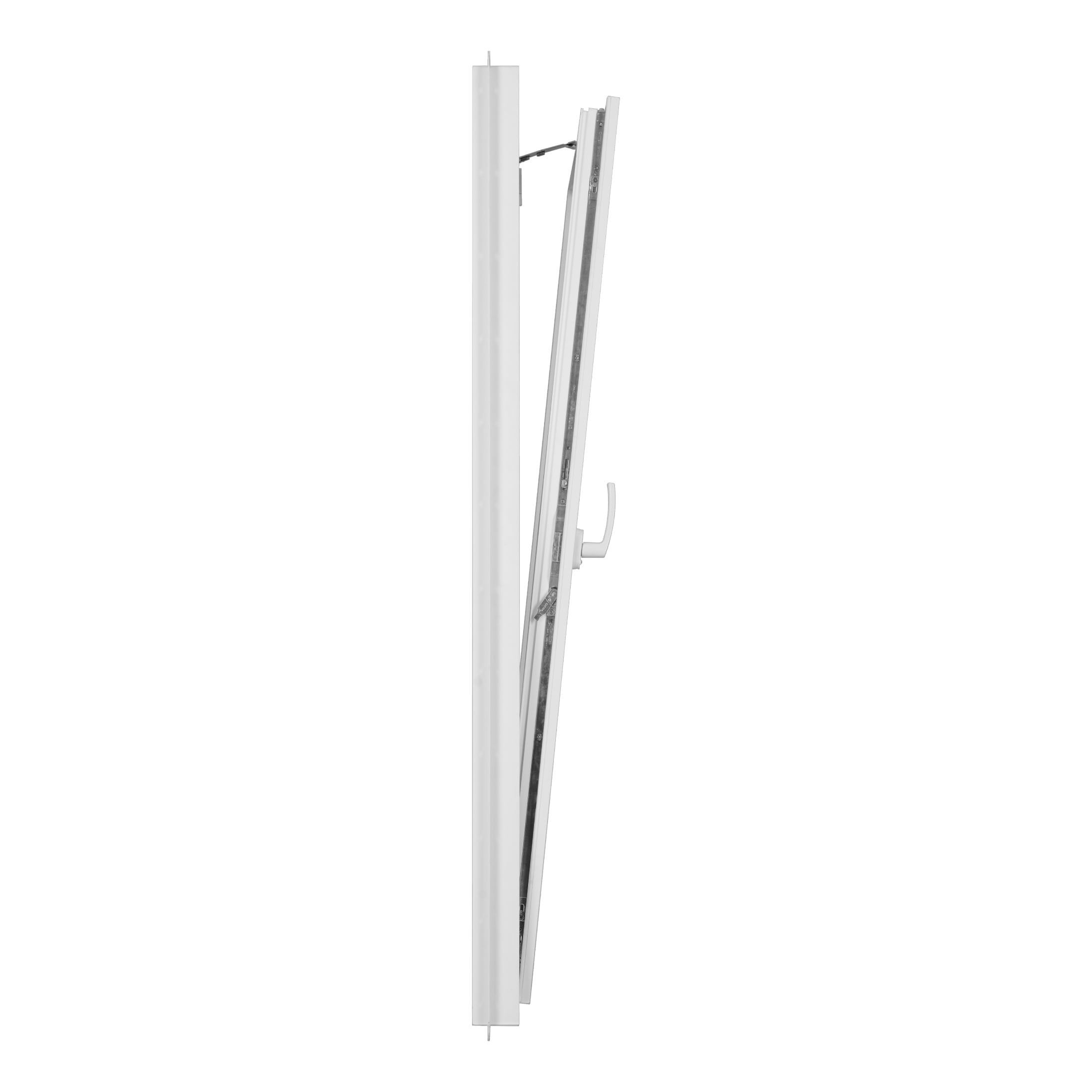 30 in. x 60 in. White Vinyl Double-Pane LowE3 Insulated Tilt & Turn European Window