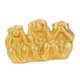 thumbnail image 4 of Estatuas de monos para decorar el hogar. Acentos. Decoración de monos. Esculturas de monos para el hogar. dorado, 4 of 9