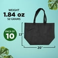 thumbnail image 5 of Reusable Southern Style Grocery Tote Bags - 10 Pack - Bulk Wholesale Bags for Women, 5 of 5