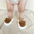 thumbnail image 5 of Otqutp Children Flat Boots Winter Children Toddler Shoes Boys and Girls Floor Sock Shoes Warm and Comfortable Colorblock Cartoon Bear Pattern, 5 of 9