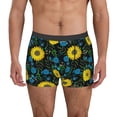 thumbnail image 4 of Wukai Sunflowers And Blue Flower Print Men’s Underwear Breathable Boxer Briefs,&nbsp;Moisture Wicking & Breathable-XX-Large, 4 of 7