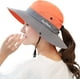 thumbnail image 1 of Sombrero de sol con cola de caballo para mujer, protección UV, plegable, de malla, ala ancha, para pesca en la playa$Sombreros de sol con ala ancha con protección UV para mujer, gorra con, 1 of 6